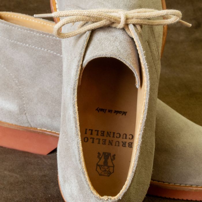 Brunello Cucinelli, buty chukka (desert) 41,5 Made in Italy