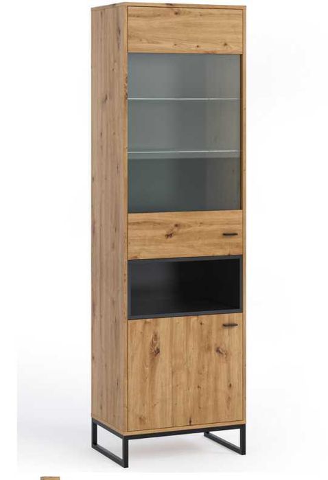 Regał, witryna olier 60dąb artisan