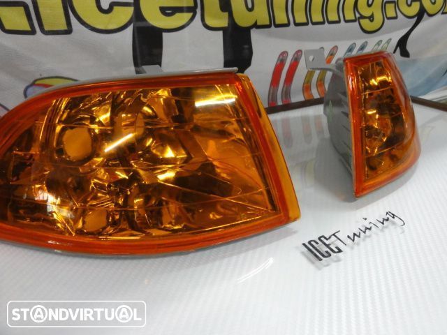 Piscas frontais + lâmpadas de pisca diaden vision para HONDA CIVIC 92-95 4 Portas EG8, EG9, EH8, EH9 fundo laranja Euro Look