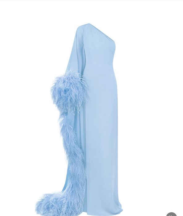 Блакитна шовкова сукня Blazy Shower