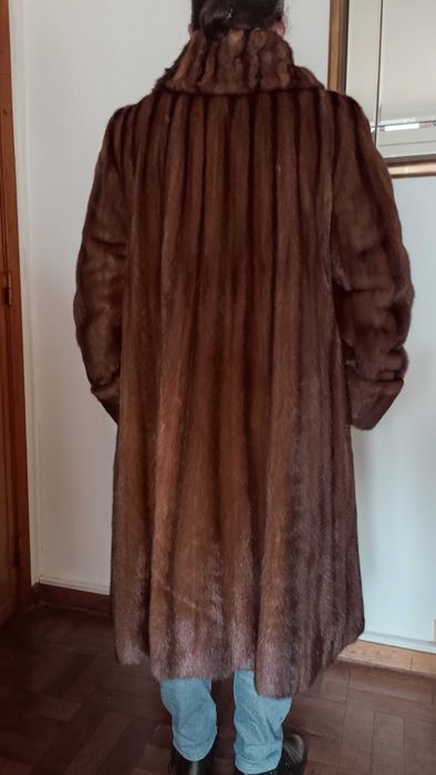 Casaco comprido de Vison