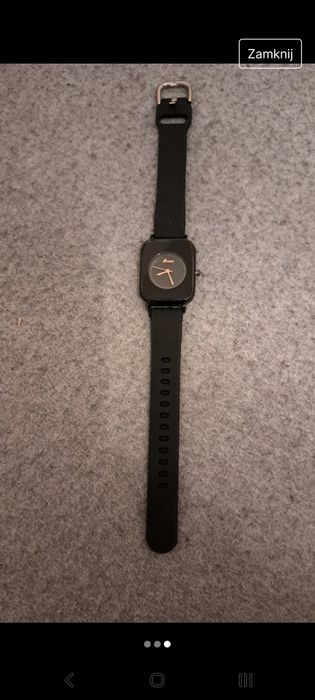 Zegarek damski czarny na pasku