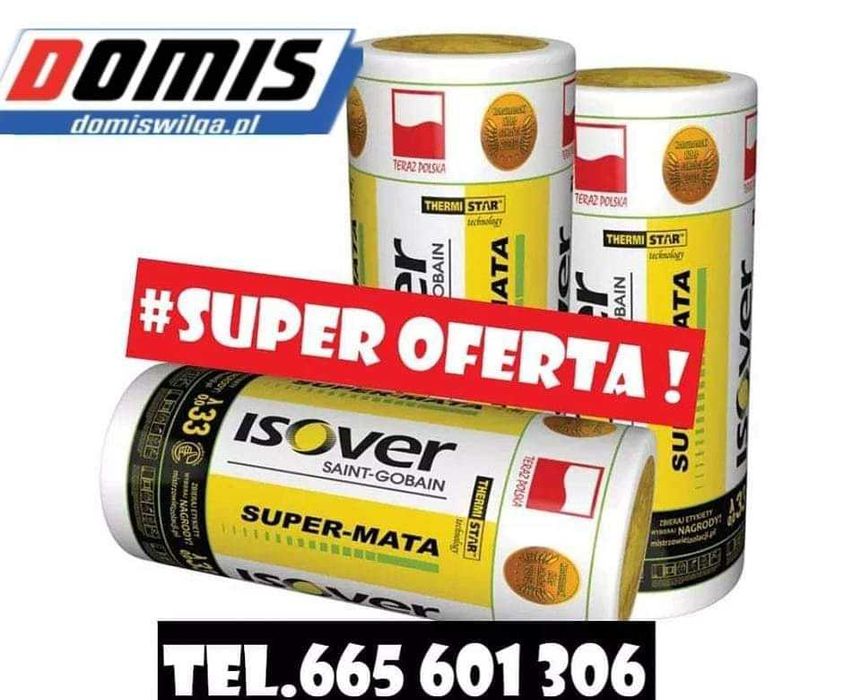 WEŁNA Super MATA isover 100