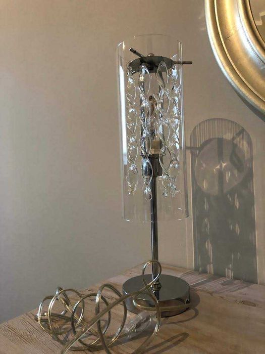 Lampa stołowa szklana