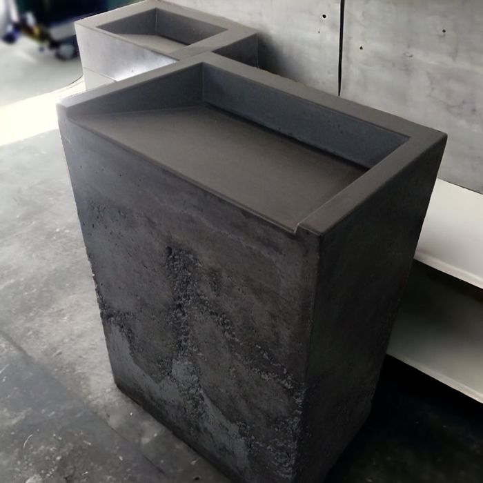 Умивальник тумба бочка самостоячий с опорами конструктор лофт бетонный