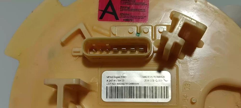 SENSOR DE COMBUSTÍVEL MERCEDES-BENZ CLASSE A 2019 -A2474706403