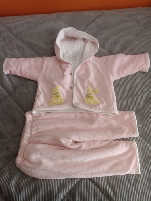 Casaco e calça Rosa