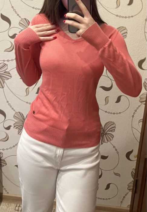 Кофта джемпер лонгслів Time Out S коралова