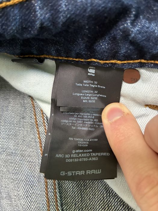 G-star Raw ARC 3D Relaxed tapered мужские джинсы 32/32