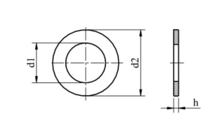 PODKŁADKA OKRĄGŁA M5,M6,M8,M10,M12,M14 DIN 125 OCYNK 200szt.