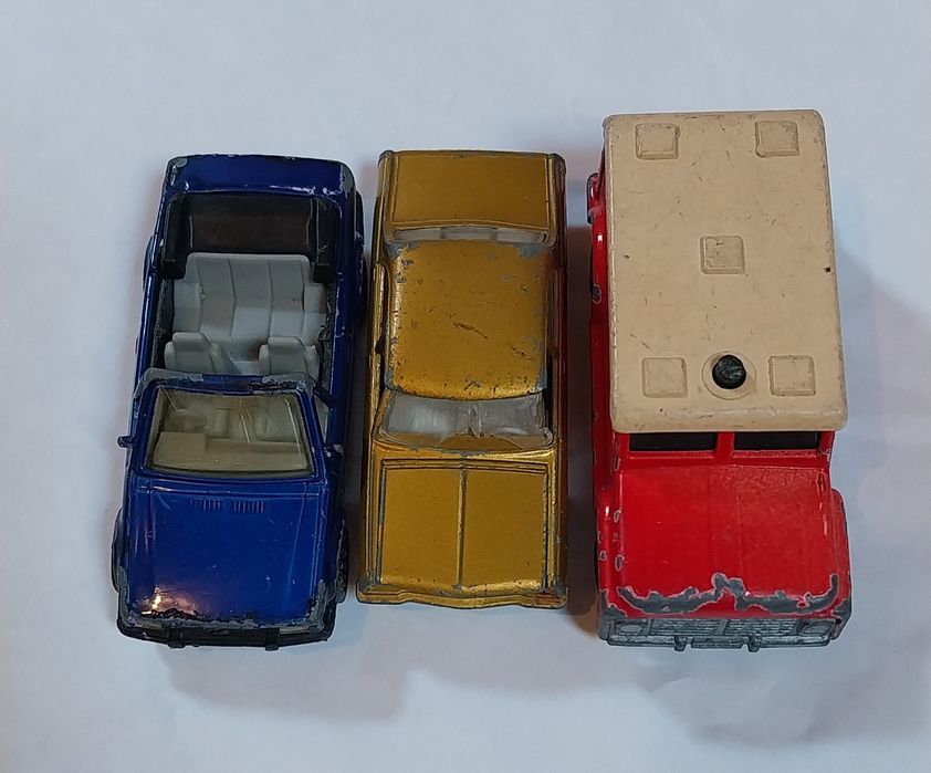 Lote de 3 miniaturas antigas Matchbox