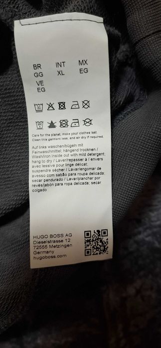 Hugo Boss Wetalk bluza bawełniana męska z kapturem hoodie logo premium