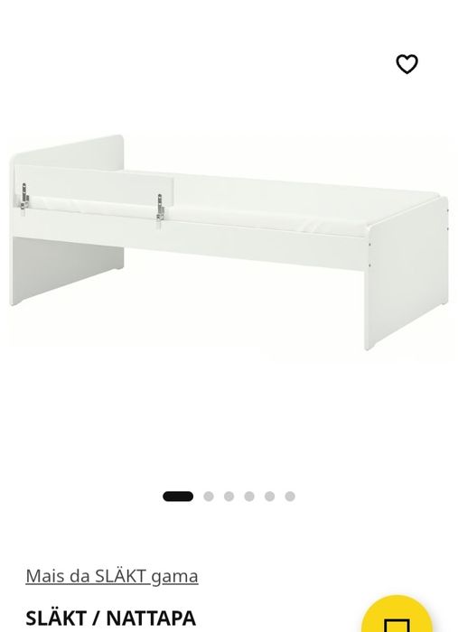 Cama solteiro com oferta de colchão e estrado