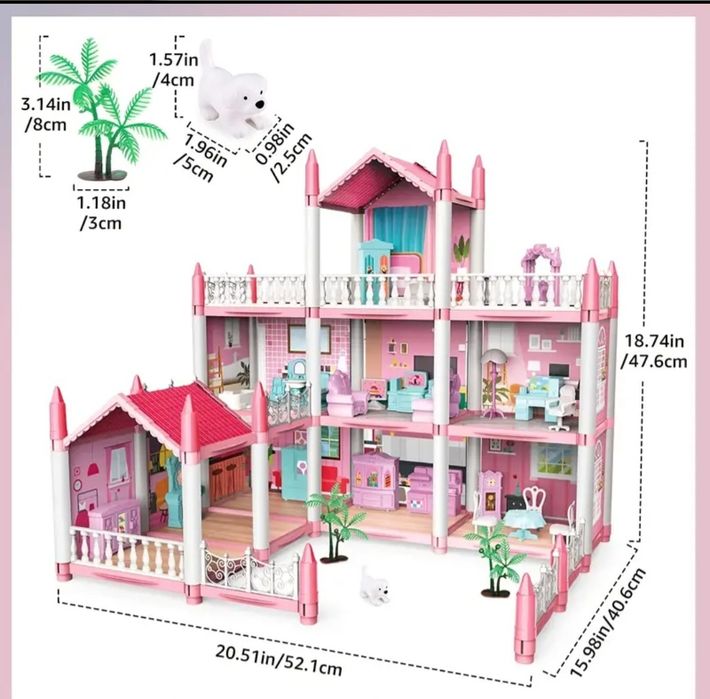 Casa de bonecas sem mobília