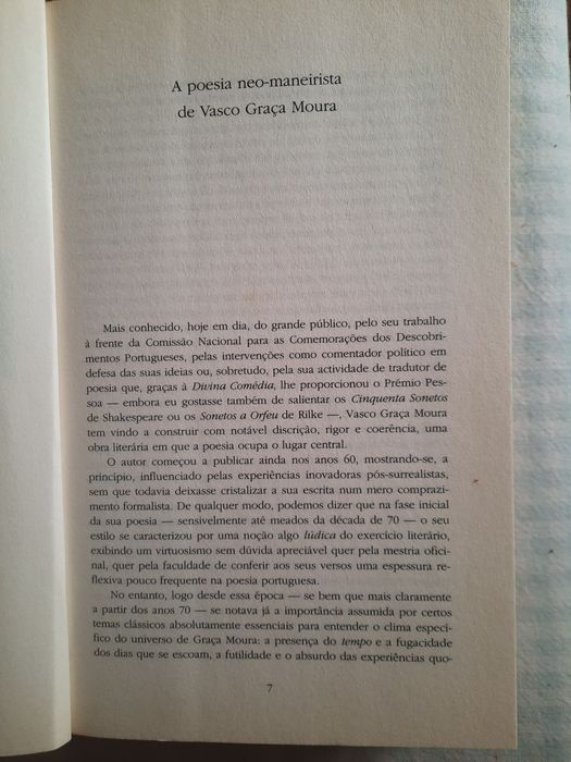 Poemas Escolhidos Vasco Graça Moura