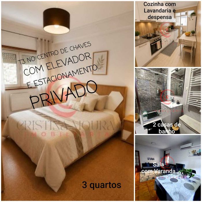 Apartamento T3 com elevador em Chaves