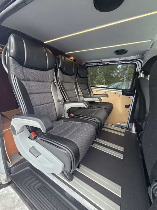 Zabudowa busa VIP dodatkowe fotele homologacja Klimatyzacja szyby