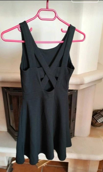 Vestido curto  de alças