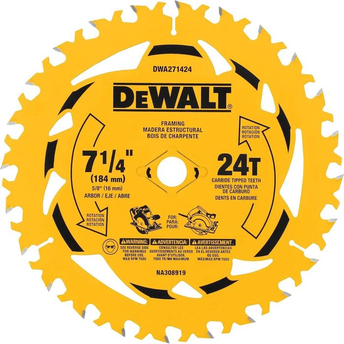 Пильный диск по дереву 184мм Dewalt  DWA271424