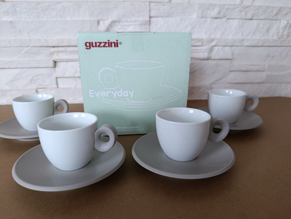 Guzzini Everyday – zestaw filiżanek do espresso 4 szt. nowy