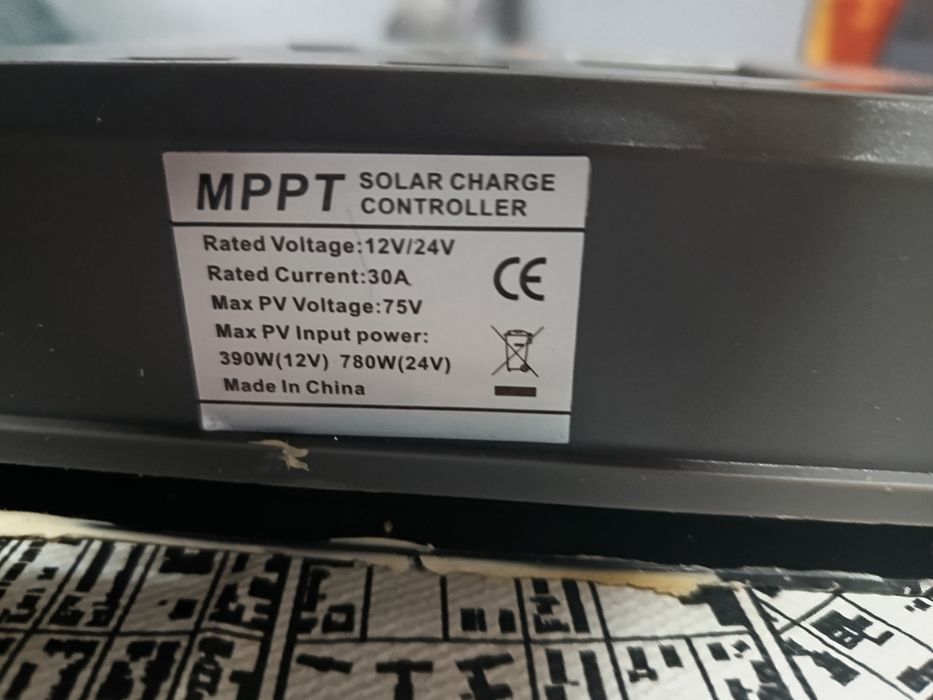 Controlador de carga MPPT 12/24v 30a 75v