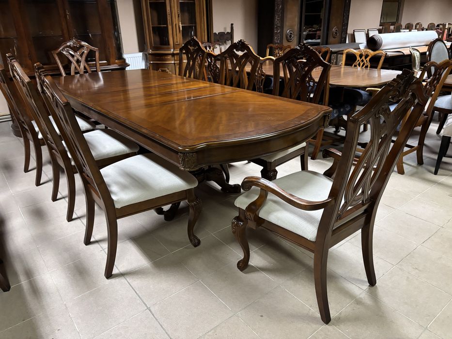 Stylowy zestaw Rozkładany Stół 8 Krzeseł Universal Firnitures stylowe