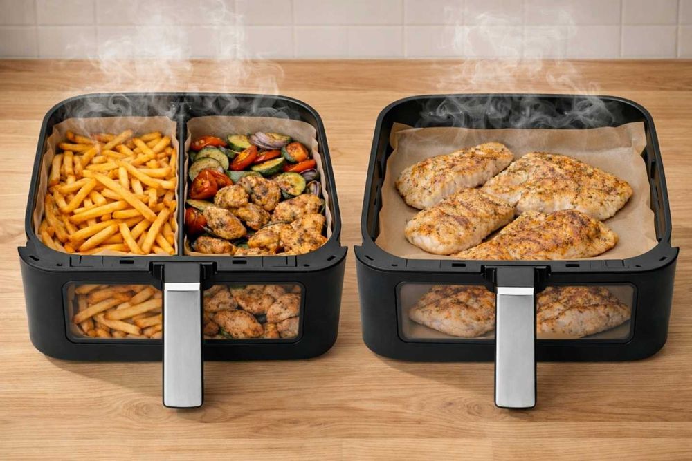Frytkownica beztłuszczowa AIRFRYER frytownica 8L duża 2000W 14 programów