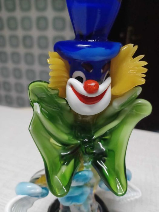 Palhaço cristal murano