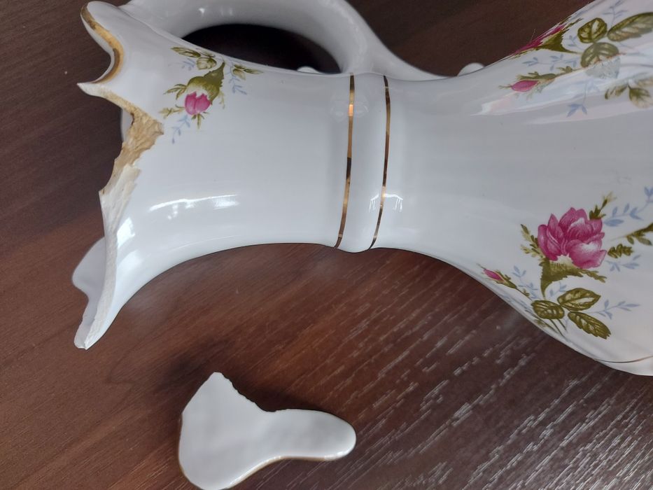 Porcelana Chodzież,wazon,świecznik
