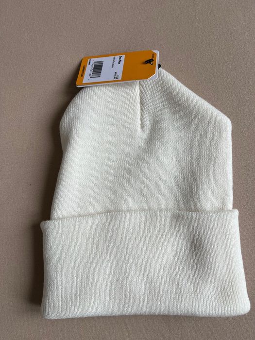 Nowa ciepła czapka zimowa Carhartt, biała, one size