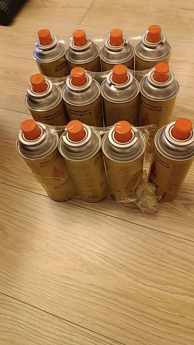 Kartusze gaz w pojemnikach