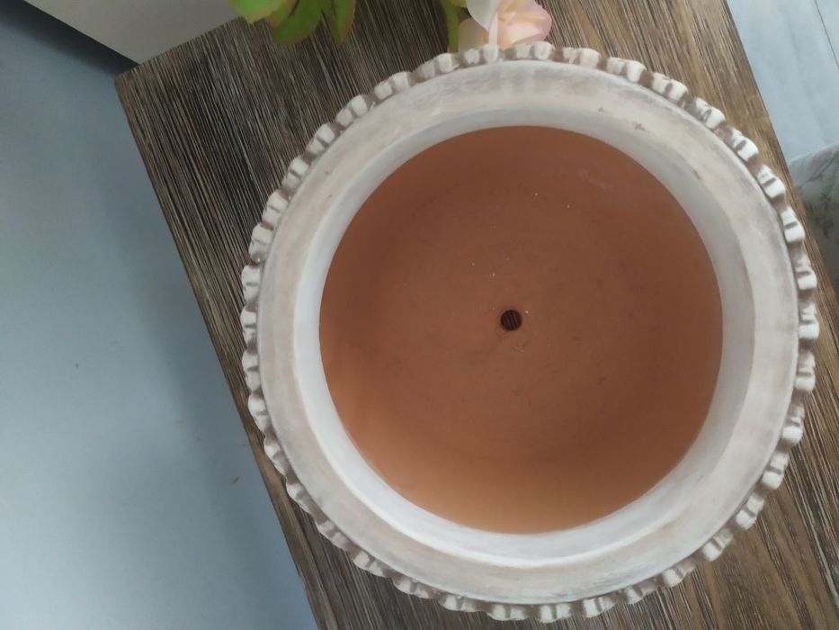 Doniczka ceramiczna,  donica, shabby chic, prowansalska, farmhouse