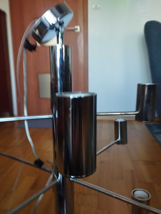 żyrandol chromowany