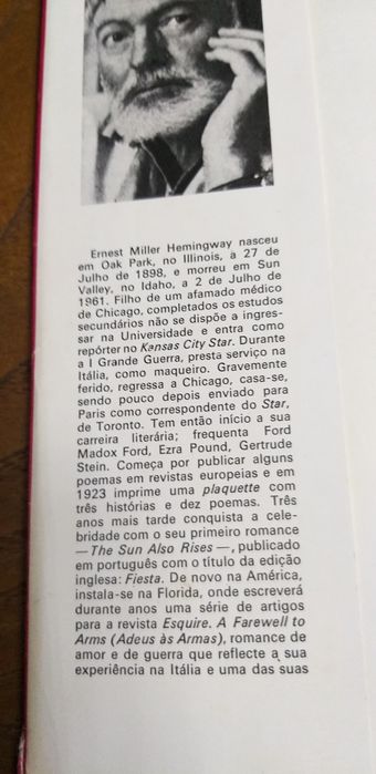 O Adeus às Armas de Hemingway