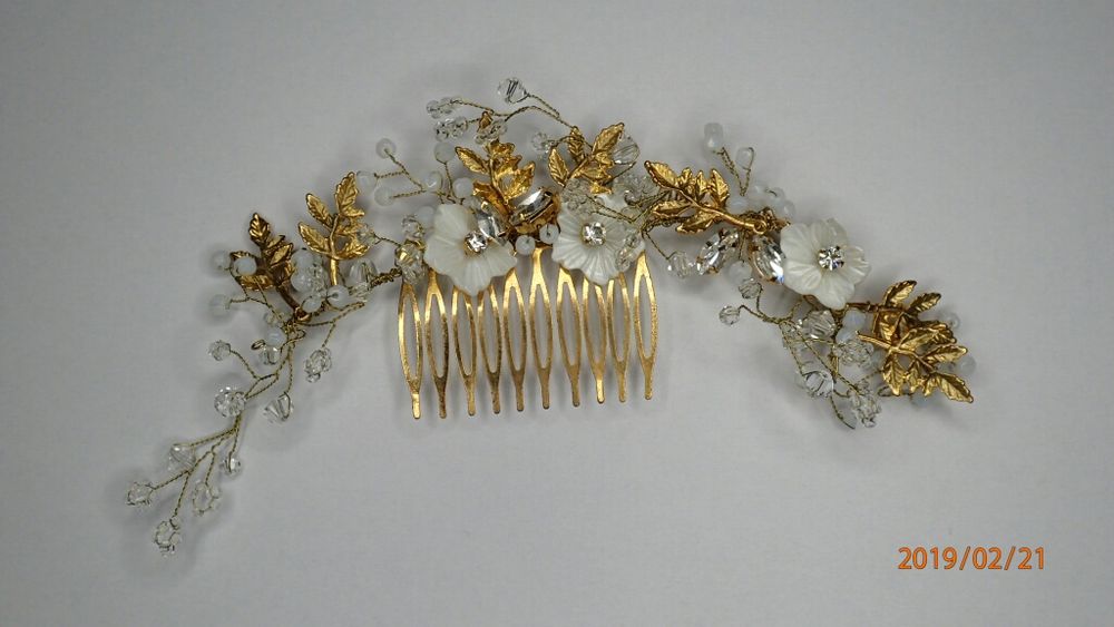 Grzebień grzebyk do włosów ślubny moalove moa love