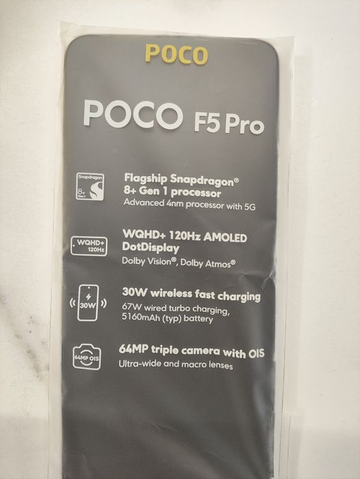 poco f5 pro white 12/256GB amoled 5G