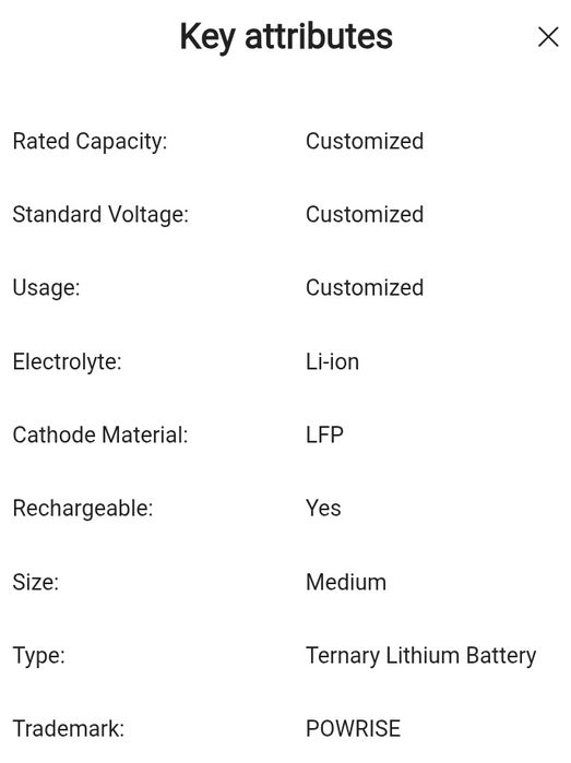 Batería recargable 48v  NOVA