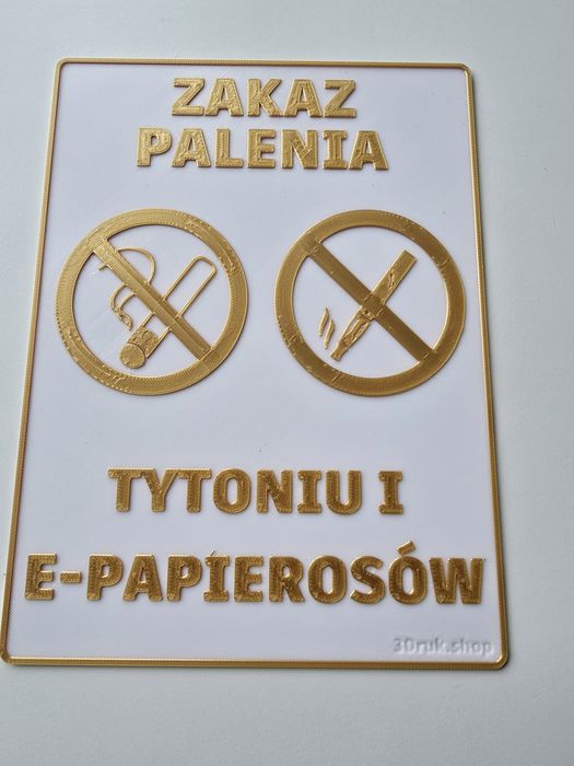Tabliczka "ZAKAZ PALENIA Tytoniu
