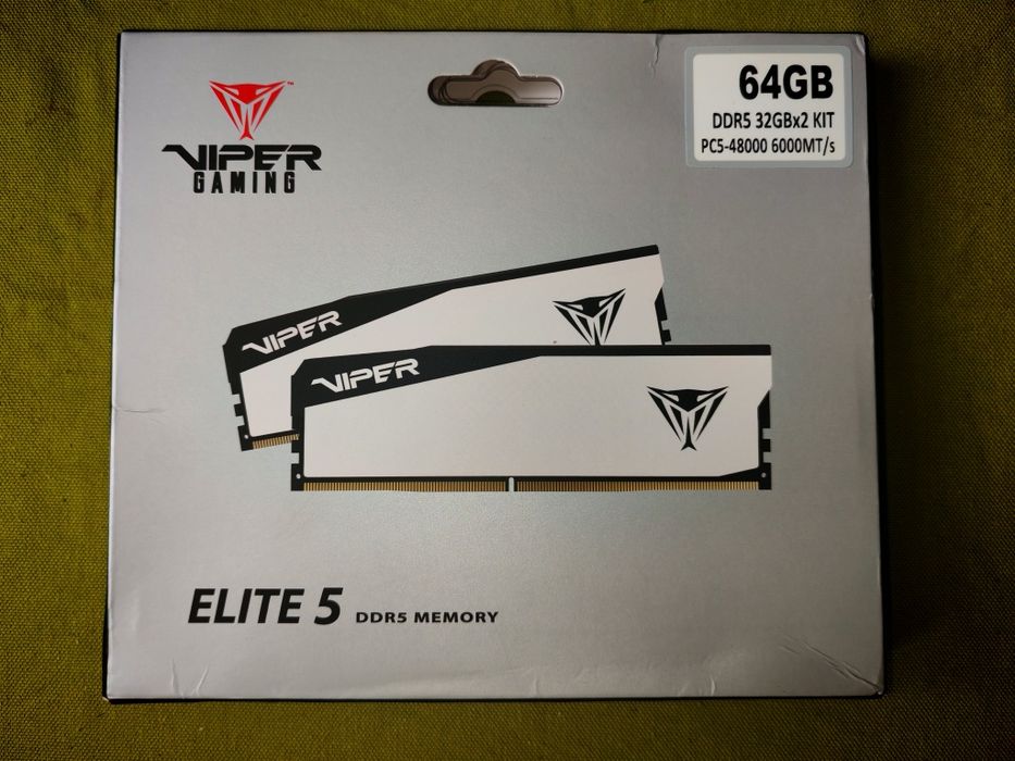 Оперативна пам'ять ddr5  patriot viper elite 5 64gb kit 2*32 cl.30