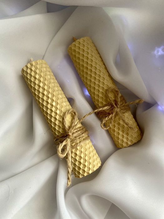 Свічки ручної роботи, свічка десерт, з вощини