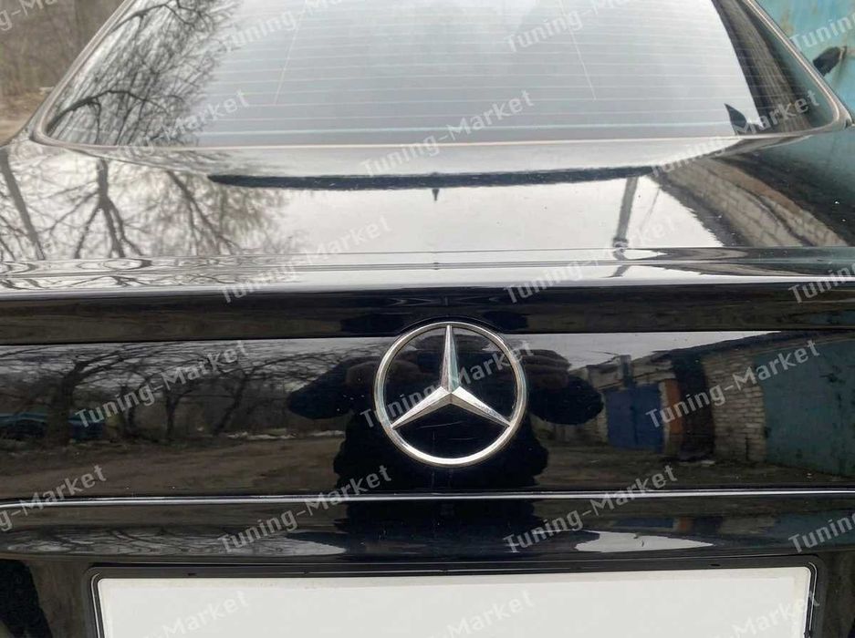 Лип спойлер сабля AMG на багажник Мерседес 210, Бленда Козырек на заднее стекло Mercedes W210, Накладки на фары реснички