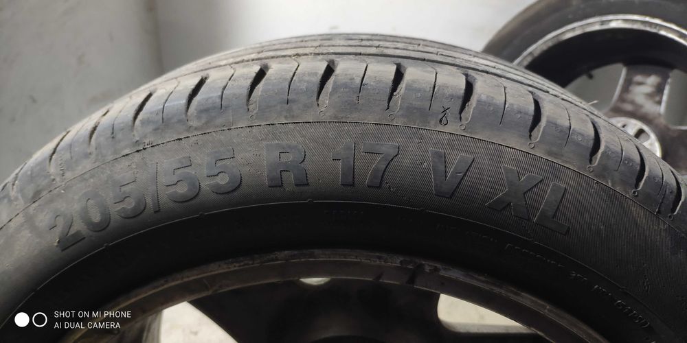 Koła 205/55R17 CONTINENTAL lato AUDI 5x112 alusy komplet 17 ładne 4szt