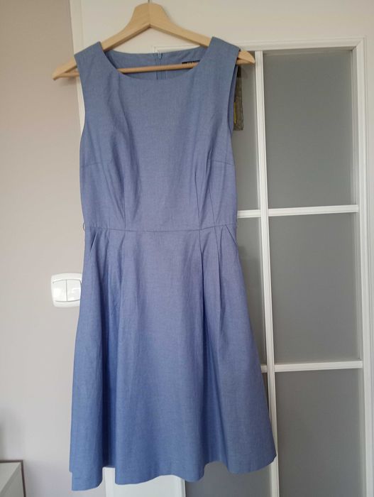 sukienka z żakietem niebieska r. 36