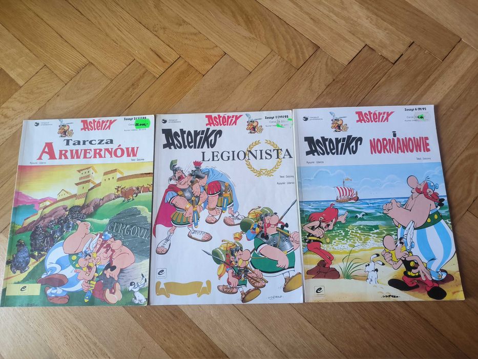 Komiksy Asterix z lat 90 ,