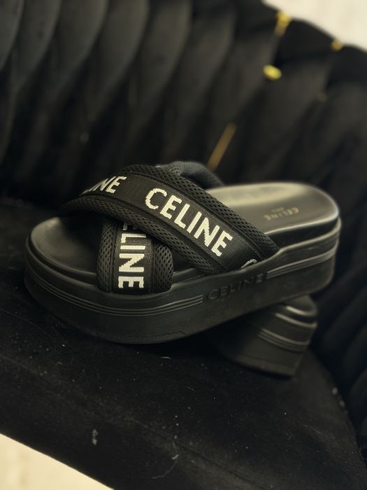 Klapki celine 37/38 nowe czarne