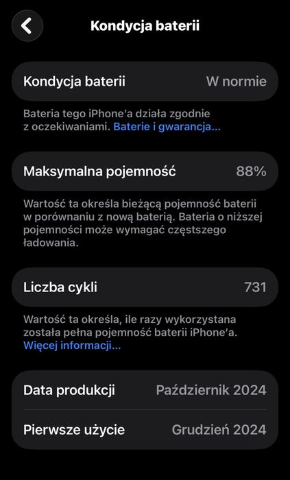 Iphoen apple 16pro 256GB czarny