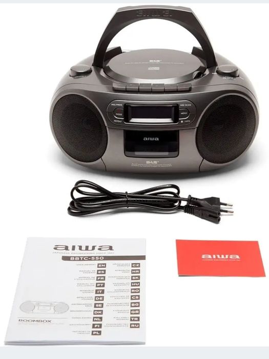 Radioodtwarzacz Aiwa BBTC-660DAB/MG Bluetooth szary