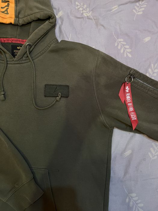 Alpha Industries Hoodie dark green (оригінал)