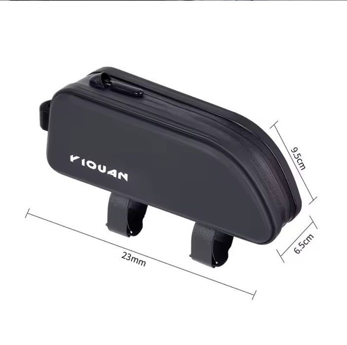 Torba rowerowa sakwa na ramę 1.3 litra jak nowa nowe rzepy