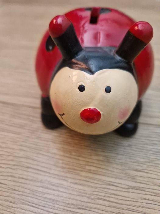 Skarbonka ceramiczna biedronka